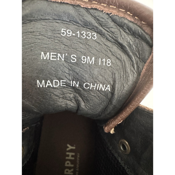 Johnston Murphy Lace-Up Ankle Boots Men's 9M Brown Pebbled Leather Lugged Sole - Picture 2 of 15